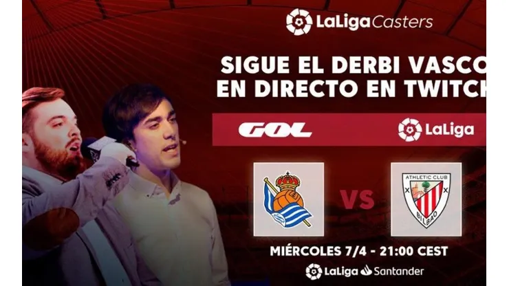 Real Sociedad vs. Athletic Club vía Twitch (Imagen: Ibai Llanos en Twitter)