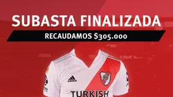 Subasta solidaria de River: a cuánto se vendió cada camiseta
