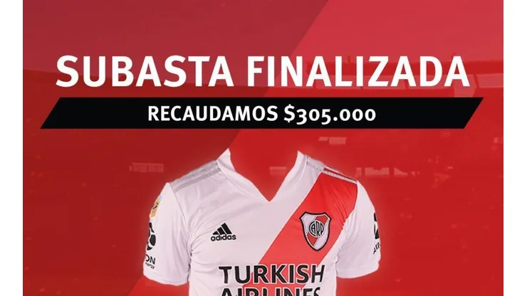 Subasta solidaria de River: a cuánto se vendió cada camiseta