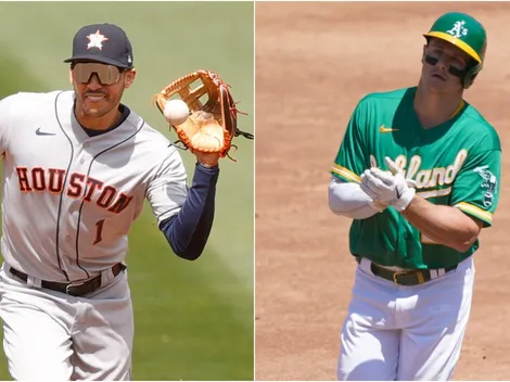 Otra vez los Astros: el polémico golpe de Carlos Correa a un rival en la cara