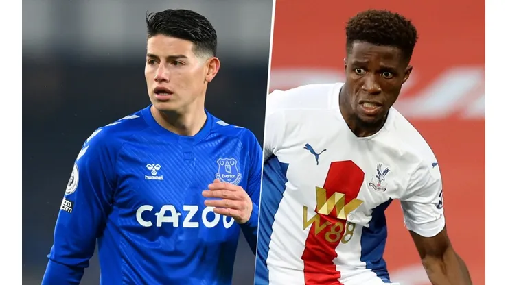 James Rodríguez y Wilfried Zaha, Premier League (Imagen: Getty)