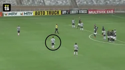 Desde ahí le pegó Ignacio Fernández.