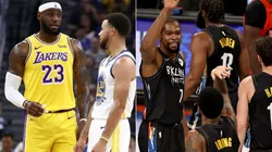 LeBron James, Stephen Curry, Kevin Durant, James Harden y Kyrie Irving