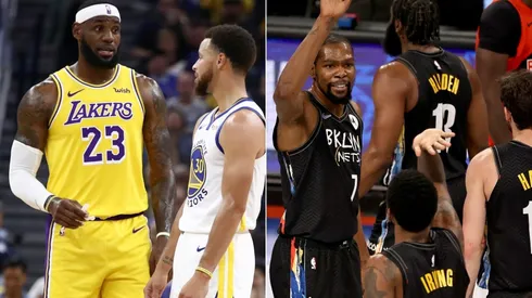 LeBron James, Stephen Curry, Kevin Durant, James Harden y Kyrie Irving