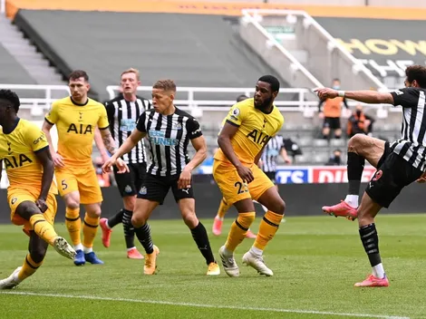 Tottenham lo había dado vuelta con un doblete de Kane, Newcastle le arruinó la fiesta sobre el final