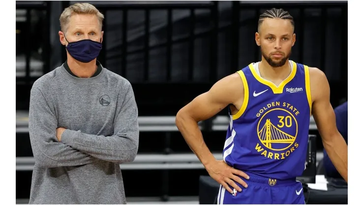 Steve Kerr y Stephen Curry