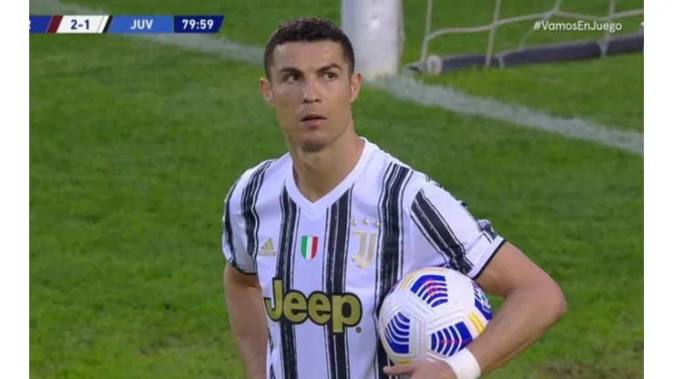 El famoso gol de goleador: Cristiano Ronaldo apareció para el 2-2 de Juventus