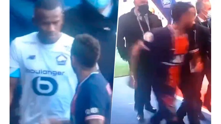 Neymar como nunca: quiso agarrarse a los golpes en el túnel del estadio del PSG