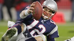 Tom Brady en sus inicios con los New England Patriots