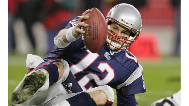 Tom Brady en sus inicios con los New England Patriots