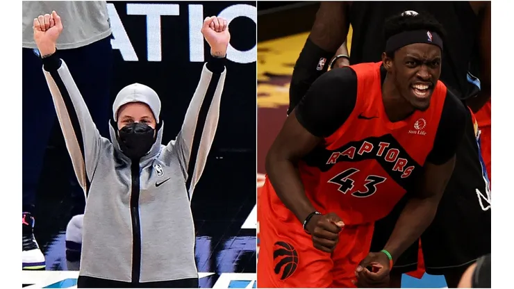 Stephen Curry y Pascal Siakam