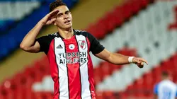 Rafael Santos Borré, máximo goleador de la era Marcelo Gallardo.