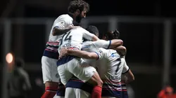 El festejo de los jugadores de San Lorenzo.