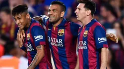 Dani Alves subió un fotón con Messi y la reacción de Neymar fue la de todos