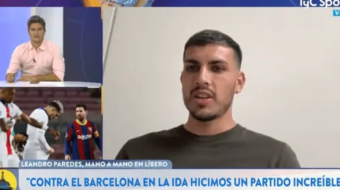 Paredes contó qué pasó con Messi tras su cruce en Champions League