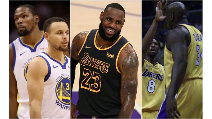 Kevin Durant, Stephen Curry, LeBron James, Kobe Bryant y Shaquille Oneal