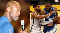 Michael Jordan y LeBron James vs. Brooklyn Nets