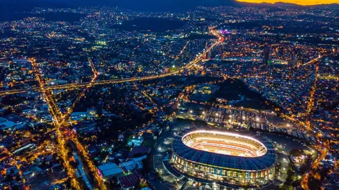 El mítico Estadio Azteca desde las alturas de la Ciudad de México