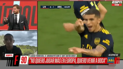 Torreira a Vignolo en F90: "No quiero jugar más en Europa, quiero venir a Boca"