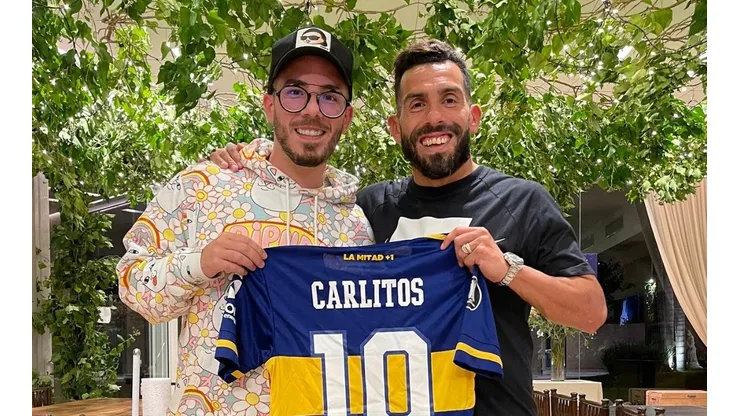 El tuit de Fer Palacio tras encontrarse con Carlos Tevez