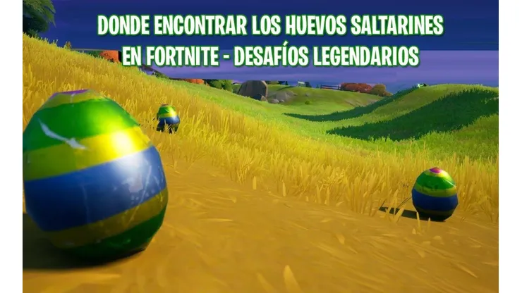 Dónde encontrar los huevos saltarines escondidos por la isla en Fortnite