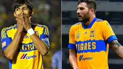 Alan Pulido y André-Pierre Gignac
