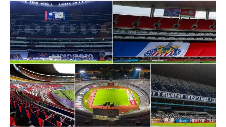 Estadios del futbol mexicano.