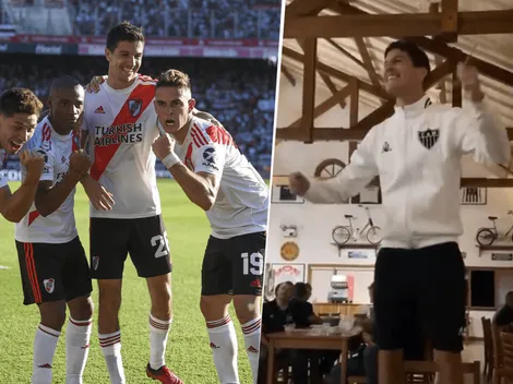 Video: Nacho Fernández bailó y cantó "Nachoman" en Mineiro