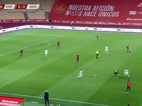 El arquero de España salió hasta ahí ¡y Kosovo clavó un golazo!