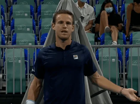 Como en la primaria: a Schwartzman no lo dejaron ir al baño en pleno Masters de Miami
