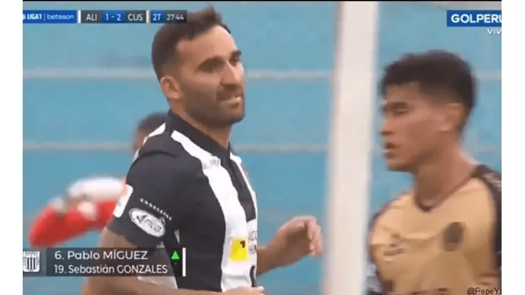 Pablo Míguez llegó a Alianza Lima para la Liga 2 y este martes debutó en la Liga 1.