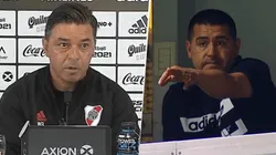 Riquelme dijo que River juega mal y hoy Gallardo le contestó en vivo