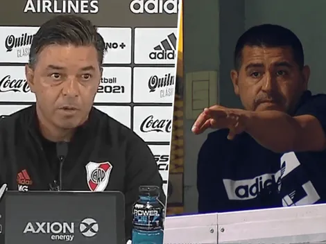 Riquelme dijo que River juega mal y hoy Gallardo le contestó en vivo