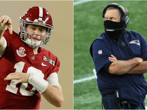 Imperdible: el ‘sucesor’ de Tom Brady voló un pase y Belichick no se contuvo