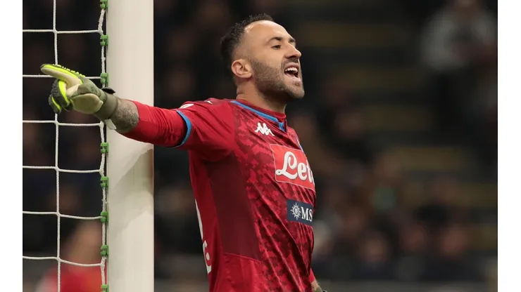 David Ospina, portero colombiano del Napoli de Italia.