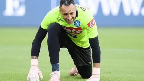 David Ospina sufrió una nueva lesión con Napoli, esta vez entrenando.