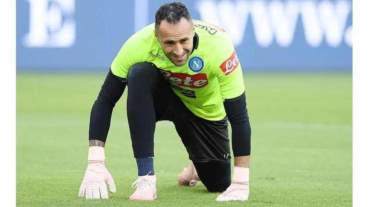 David Ospina sufrió una nueva lesión con Napoli, esta vez entrenando.
