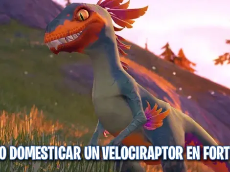 Cómo domesticar un Velociraptor en Fortnite