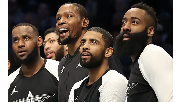 LeBron James, Kevin Durant, Kyrie Irving y James Harden