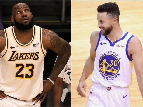 Mientras LeBron sigue lesionado, Curry anotó los puntos más dolorosos
