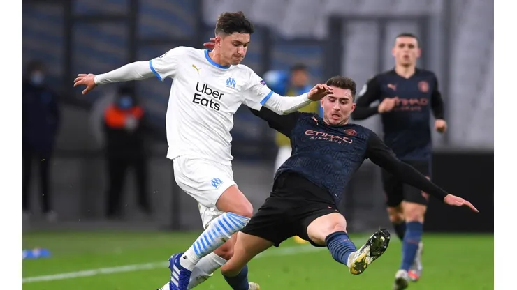 Balerdi durante un partido de Olympique de Marsella.