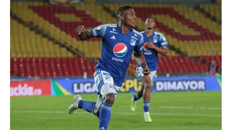Por fin volvió el gol: Emerson Rodríguez puso en ventaja a Millonarios frente a Bucaramanga