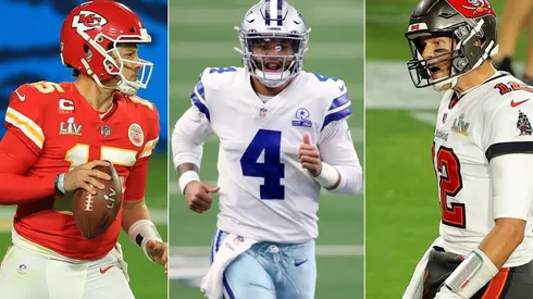 Patrick Mahomes. Dak Prescott y Tom Brady