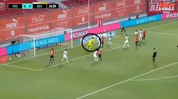 La mala salida de Andrada facilitó el gol.