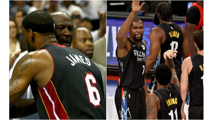 Michael Jordan, LeBron James, Kevin Durant, Kyrie Irving y James Harden