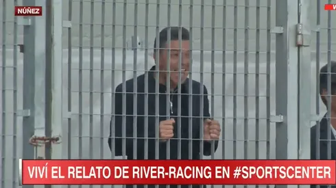 Es viral: el video de Gallardo agarrándose de la reja como un hincha más