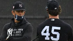 Aarone Boone y Gerrit Cole