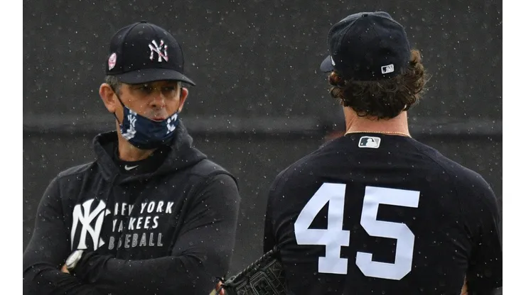 Aarone Boone y Gerrit Cole