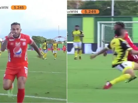 Terrible golazo de Duvan Vergara para aumentar el marcador en Barrancabermeja