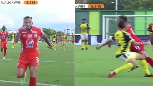Terrible golazo de Duvan Vergara para aumentar el marcador en Barrancabermeja